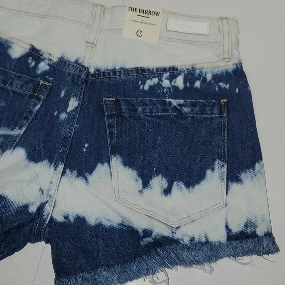 Blank NYC "The Barrow" Vintage High Rise Denim Shorts Manic Monday Sz 25 NWT - Picture 5 of 11